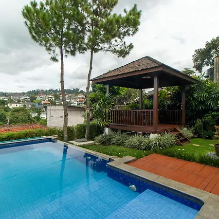 Family Only Pool & Mountain View Modern Bamboo Villa - De Reiz Ethnic Syariah